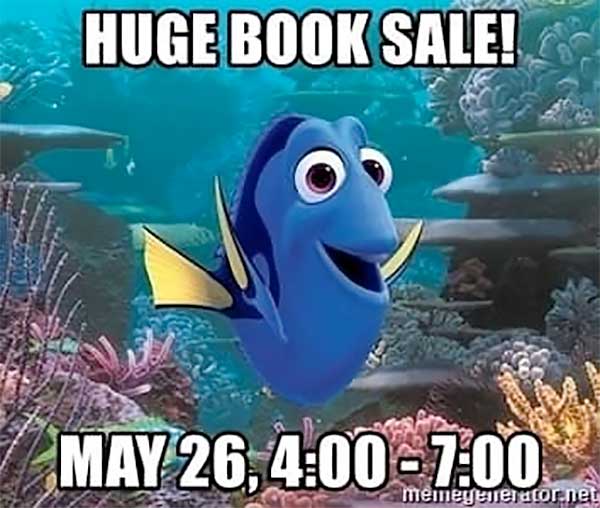 Foundation Book Sale May 26, 4-7 pm