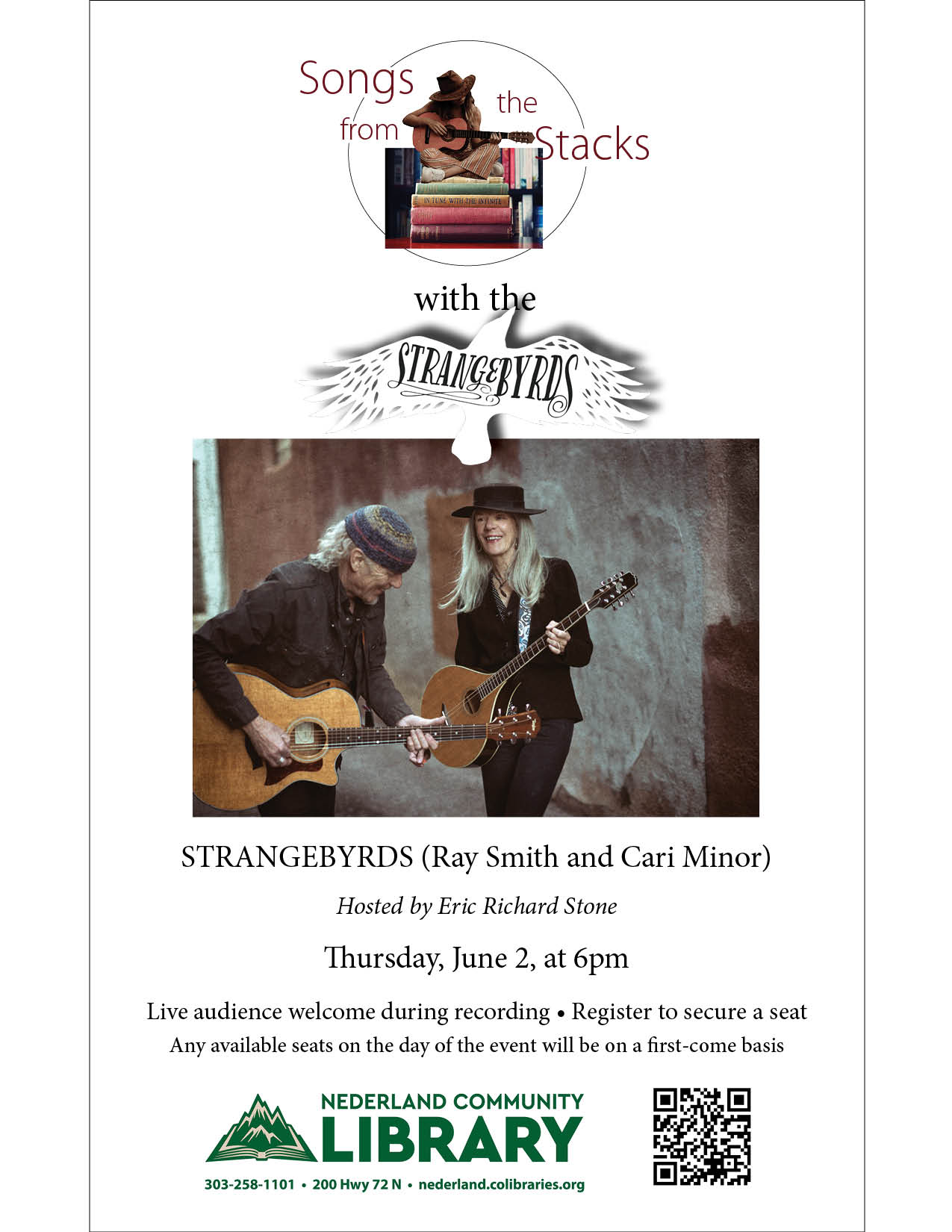 Songs From The Stacks With The Strangebyrds – Nederland Community Library