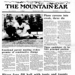 image of front page of Mountain-Ear newspaper from 1988
