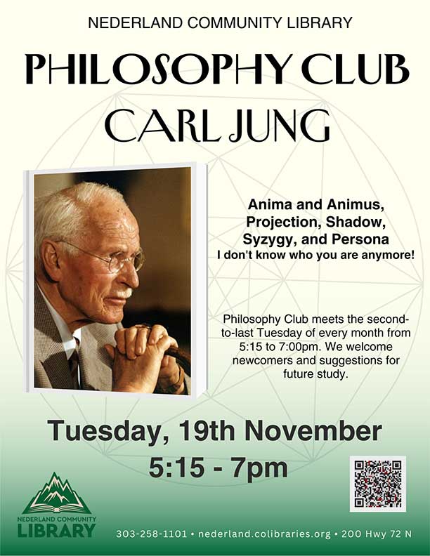 flyer for Philosophy Club Nov. 19 meeting