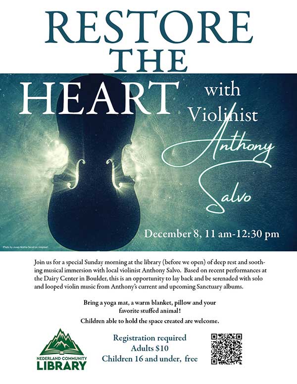 flyer for Restore the Heart