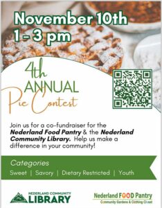 flyer for 4th annual pie contest