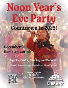 flyer for Noon Year's Eve Party