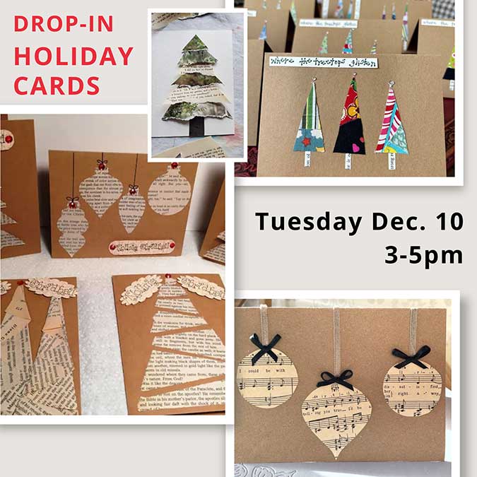 Flyer for Drop-In Holiday Cards