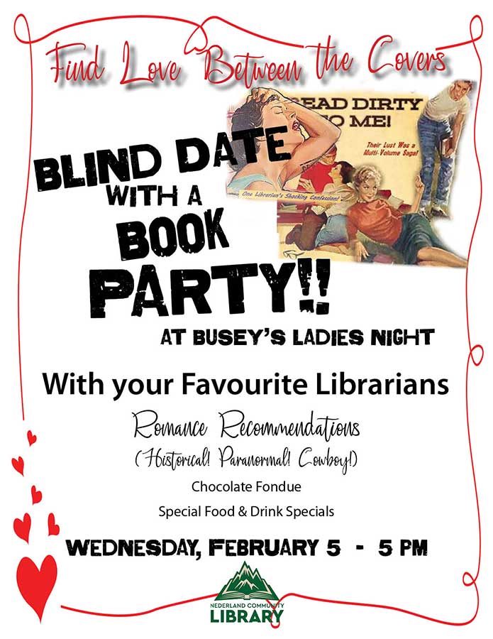 flyer for Blind Date with a Book