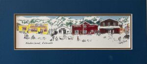 Painting of Nederland street by Betsy Buck