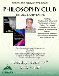 flyer for June Philosophy Club meeting