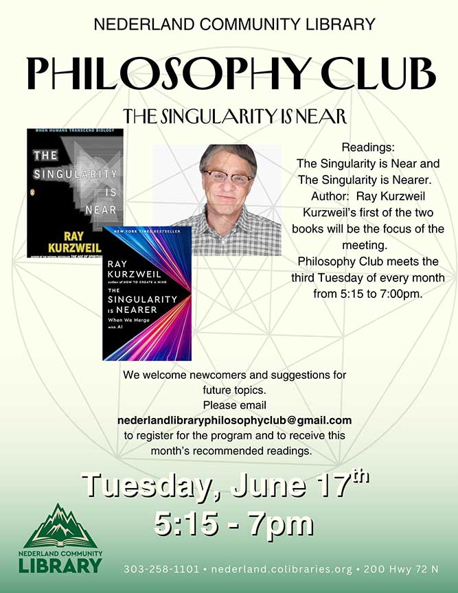 flyer for June Philosophy Club meeting