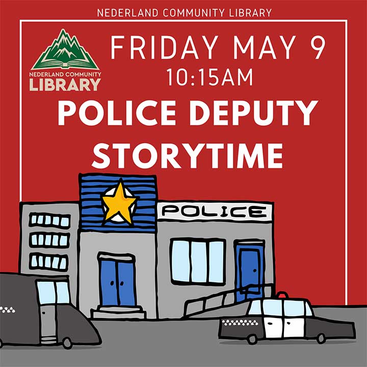 flyer for Police story time
