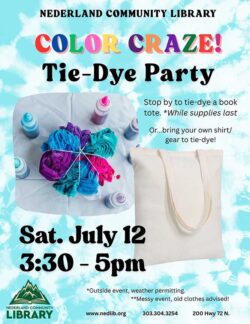 flyer for tie-dye party