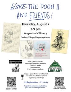 flyer for Wine-the-Pooh event