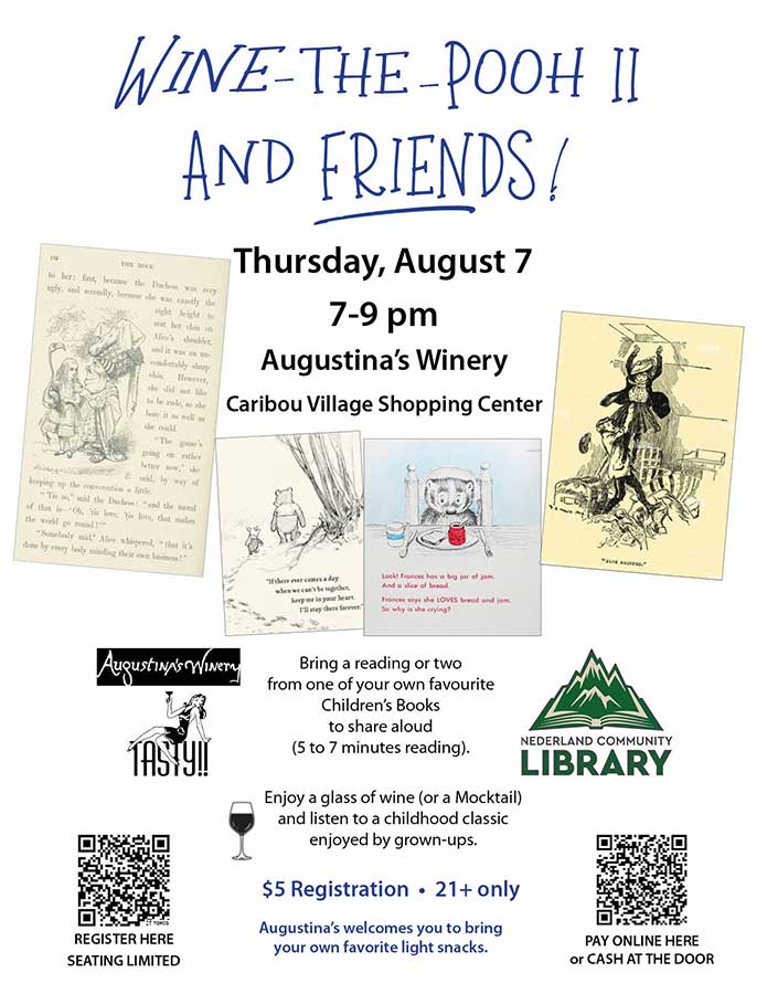 flyer for Wine-the-Pooh event