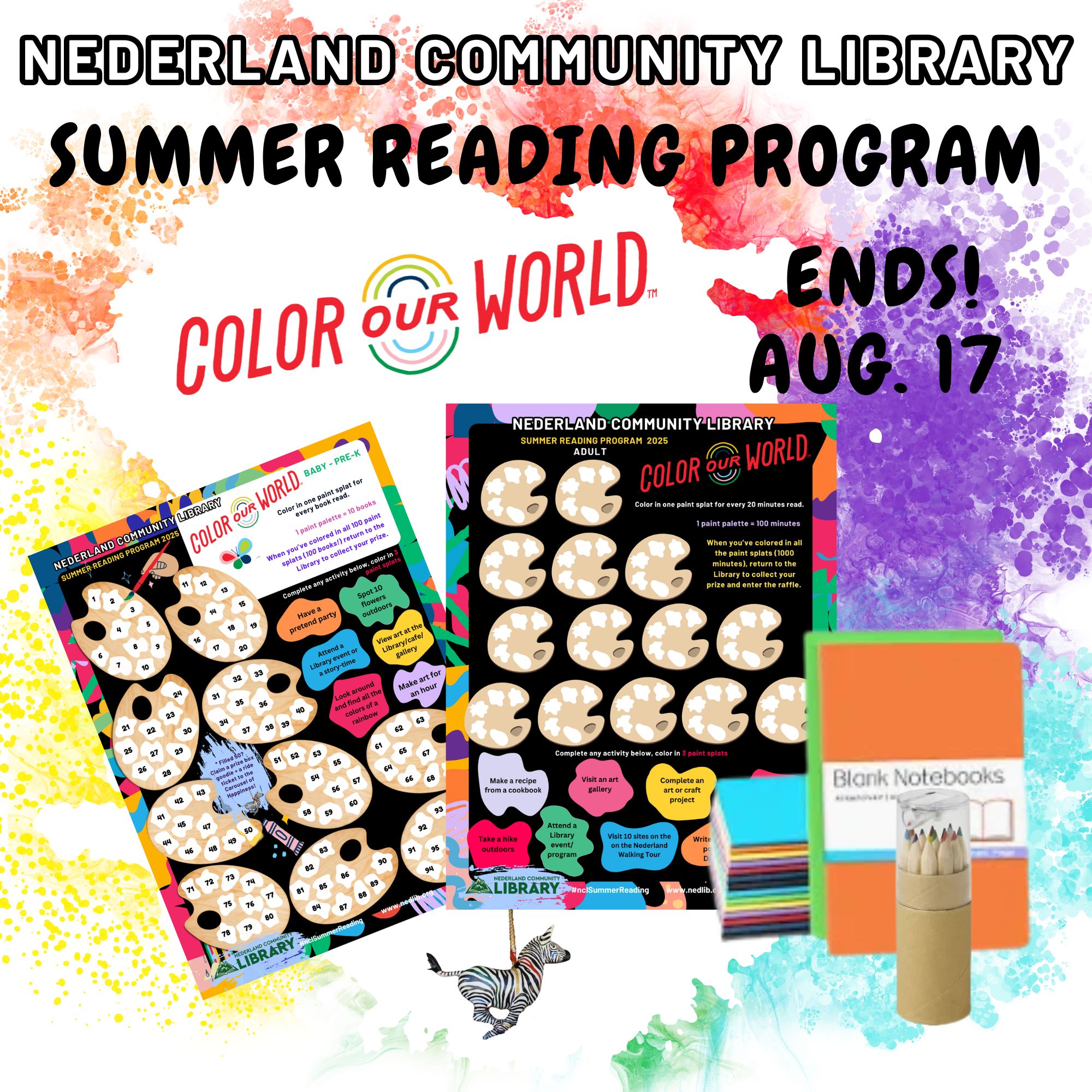 Graphic for end of Summer Reading Program