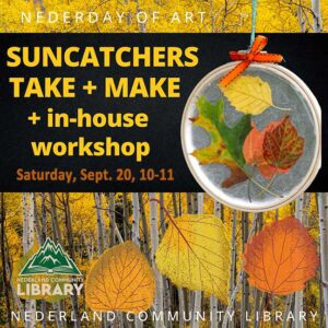 flyer for Suncatchers Take and Make