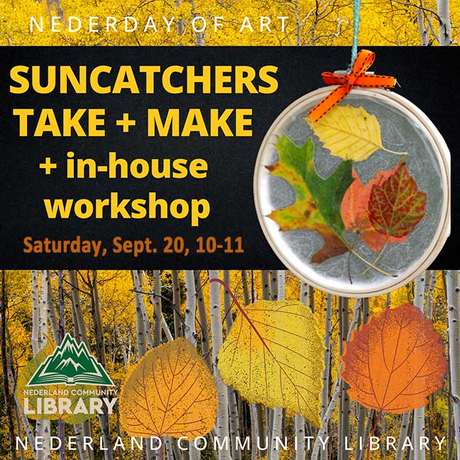 flyer for Suncatchers Take and Make