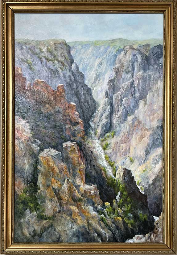 Painting of a canyon by Michelle Dick