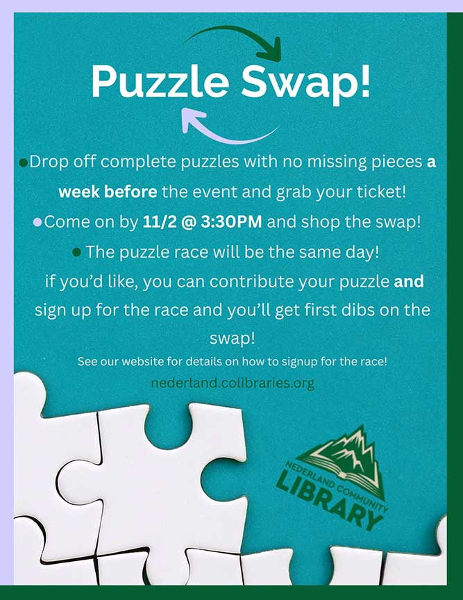 flyer for Puzzle Swap