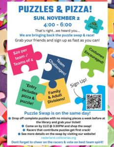 flyer for Puzzle Race Swap