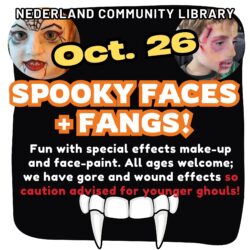 flyer for Spooky Faces event