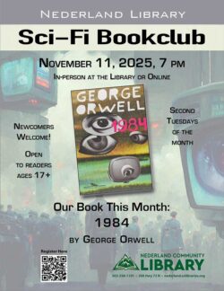 Flyer for Sci-Fi Bookclub meeting in November