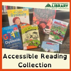 flyer for Accessible Reading Collection