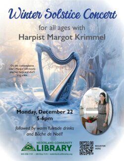 flyer for Winter Solstice Concert with Margot Krimmel