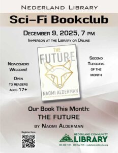 flyer for Sci-Fi Bookclub in December 2025