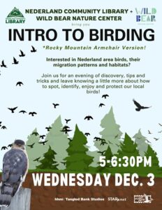 flyer for Introduction to Birding program