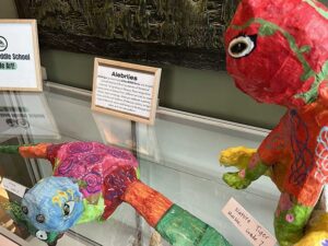 Photo of student art exhibit