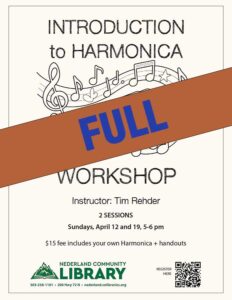 flyer for Harmonica workshop with FULL banner