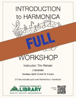 flyer for Harmonica workshop with FULL banner