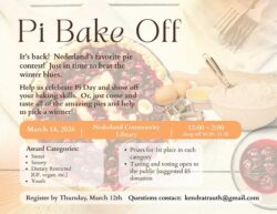flyer for pie bake-off