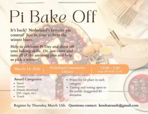flyer for pie bake-off