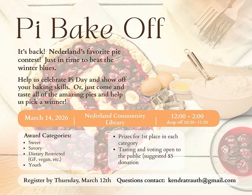 flyer for pie bake-off