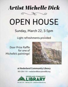 flyer for artist open house