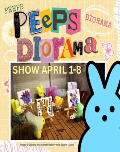 flyer for PEEPS diorama exhibit