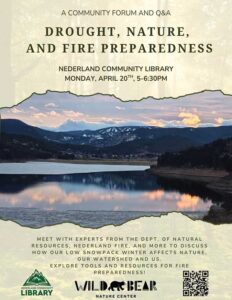 flyer for Drought, Nature, and Fire Preparedness meeting