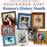 flyer for Women's History Month Scavenger Hunt